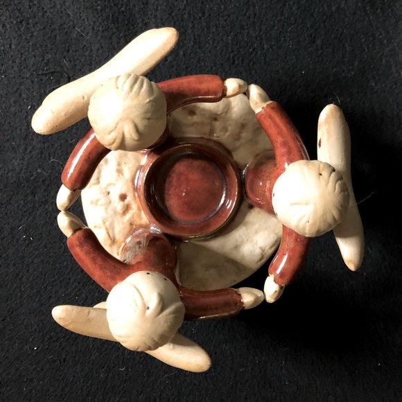 Ceramic Candle Holder with Three Angels - Great Condition - Picture 3 of 5